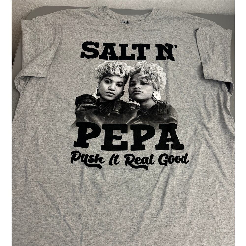 Salt N Pepa Graphic Tee XL Push It Real Good Retro Hip Hop Shirt NWOT - Picture 2 of 6